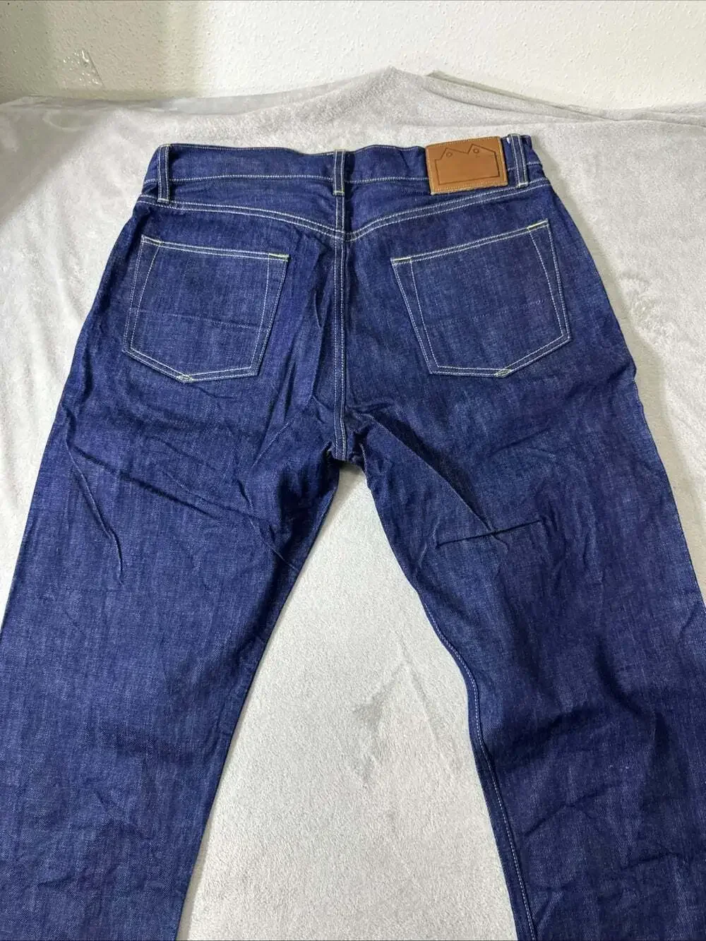 Blackhorse Lane Ateliers Jeans Men’s 33x33 Raw Selvedge Denim Indigo London